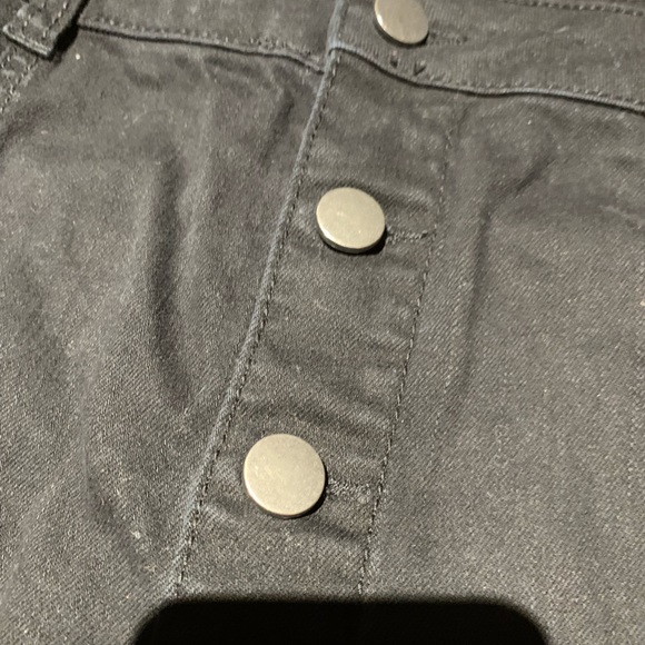 Black Button Up Skirt - Picture 2 of 3